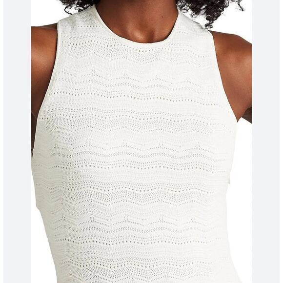 Ralph Lauren Collection Sleeveless Sweater Dress Midi Lux Cream Knit $2490 L NWT - Picture 4 of 16